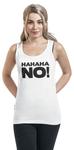 Топ Sprüche HAHAHA NO!, белый - фото 4