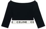 Майка женская Celine, черный / белый - фото 2