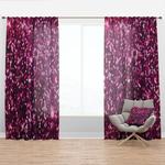 Шторы Designart Pink Sparkle Glitter Retro, розовый - фото