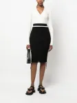 Юбка-карандаш в рубчик ANDREĀDAMO, черный - фото 2