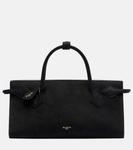 Замшевая сумка-шоппер Alaïa, нуар - фото