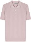 Canali трикотажная рубашка поло, розовый - фото