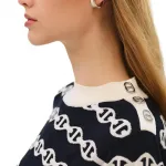 HERMES Кашемировый свитер женский черный - фото 4