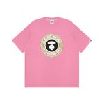 Футболка с принтом логотипа A Bathing APE Aape, розовый - фото