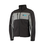 Мужская черная куртка Carolina Panthers Circle Zephyr Softshell с молнией во всю длину Dunbrooke, черный - фото 3