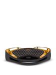 Сумка Balmain Jolie Madame дизайнерская комбинированная, черно-золотой - фото 6