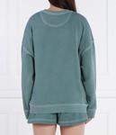 Свитшот женский Pinko свободного кроя с принтом, бирюзовый - фото 4