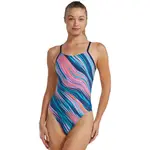 Купальник TYR Durafast Elite Cutoutfit Riptidal, синий - фото