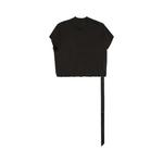 Футболка Rick Owens DRKSHDW Cropped Small Level T-Shirt 'Black', черный - фото