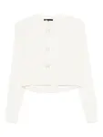 Кардиган с пуговицами-бантиками Maje, белый - фото