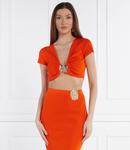 Топ Patrizia Pepe Cropped Fit, оранжевый - фото 3