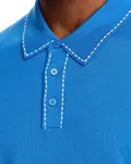 Поло с мериносовой вышивкой Michael Kors, синий - фото 4
