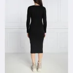 Платье с добавлением шерсти Silvian Heach, черный - фото 3