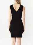 Платье мини с V-образным вырезом Rick Owens, черный - фото 3
