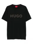 Футболка с логотипом HUGO, черный - фото