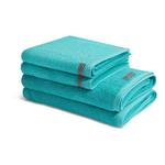 Selection Набор полотенец Ross (4 шт), 50x1x100 см, бирюзовый - фото