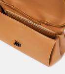 Кожаный клатч Twist Aquazzura, бежевый - фото 3