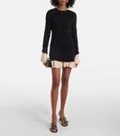 Мини-платье с рюшами Rotate, Black Comb - фото 2