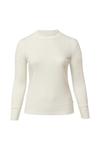 Топ QS Long sleeved top, Ecru/Beige - фото