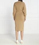 Платье-кардиган Boss Форидж на пуговицах длинное, коричневый - фото 4