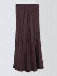 А-силк сатиновая макси-юбка AND/OR, Chocolate - фото 4