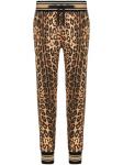 Dolce & Gabbana спортивные брюки с леопардовым принтом, коричневый - фото