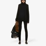 Замшевые леггинсы с высокой посадкой Joseph, черный - фото 2