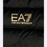 Пуховик стандартного кроя Ea7, черный - фото 3