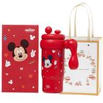 Термостакан с соломинкой 900 мл Disney, красный - фото
