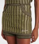 Вязаная юбка-шорты Марино Jacquemus, Multi-Black - фото 4