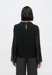Блуза VILA VIFEMI FUNNEL NECK, Black Beauty/Black - фото 3