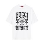 Футболка Gucci Printed Jersey T-Shirt 'White', белый - фото