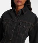 Джинсовая куртка контур Wardrobe.NYC, Black - фото 4