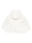 Утепленный пуховик с капюшоном Moncler Enfant, белый - фото 2