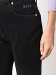 Брюки с вышитым логотипом MSGM, черный - фото 5