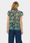 Блуза Saint Tropez LILJASZ CRINKLE SS SHIRT, Pine Autumn Floral/Multi-Coloured - фото 3