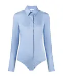 Боди-Рубашка Patrizia Pepe, синий - фото