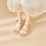 Женские сандалии на ремешках Spider King, экрю - фото 8