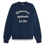 Толстовка Timberland Brushed Back Chest Graphic, синий - фото 3