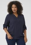 Блуза Kaffe Curve, темно-синий - фото