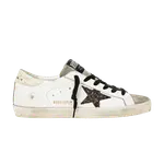 Кроссовки Golden Goose Wmns Superstar White Coffee Brown Glitter, черный - фото