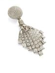 Dolce & Gabbana серьги с кристаллами, серебряный - фото 2
