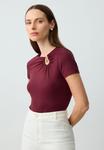 Блуза Jimmy Key Blouse, Burgundy/Bordeaux - фото 5