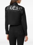 Укороченная рубашка Philipp Plein Gothic Plein, черный - фото 4