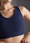 Бюстгальтер Even&Odd active MEDIUM SUPPORT RIBBED SPORTS BRA WITH RACER BACK, Dark Blue - фото 5