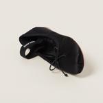 Атласные балетки Miu Miu, черный - фото 4