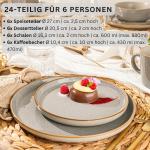 Sänger Сервиз RIO ЖЕМЧУЖНО-СЕРЫЙ - 24 предмета из керамики - фото 2