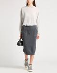 Юбка миди Brunello Cucinelli, серый - фото 4