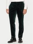 Тканевые брюки узкого кроя Hugo, зеленый - фото