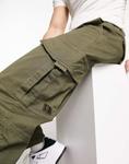 Брюки карго узкого кроя цвета хаки Only & Sons - фото 2